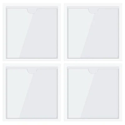 Image of LICQIC 4 Pcs Square Car License Holder, Parking Permit Holder Suitable for Most Cars Windshields