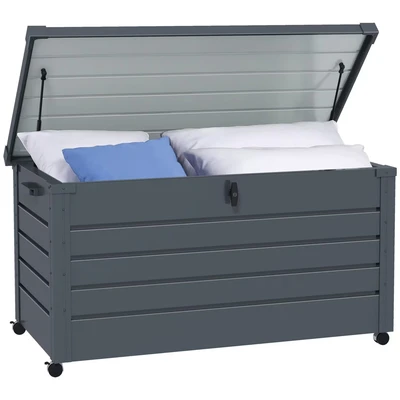 Image of Outsunny 331L Outdoor Storage Box Waterproof with Wheels and Lock