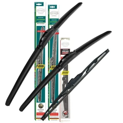 Image of Heyner Fits: Chrysler Pt Cruiser 2000 2010 Full Set Hybrid Wiper Blades Front Rear HH2121H16HRC