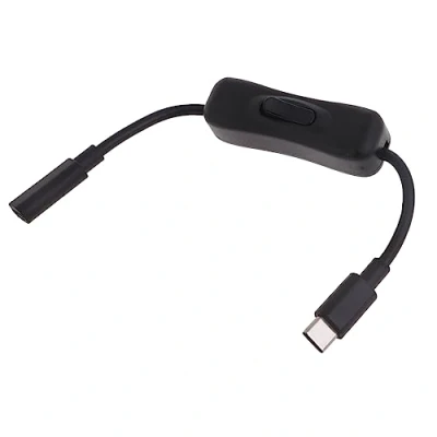 Image of XAGMODSHN Power Switch Cable for 4 USB C Male to Female Type Extension with On/Off