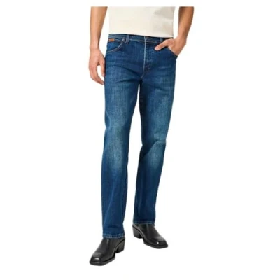 Image of Wrangler Texas Straight leg jeans, Men&#039;s, Size: 33x32, Azure fade