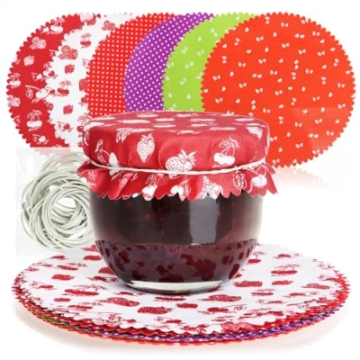 Image of COM FOUR® 30x Decorative doilies for Preserving Jars jam Decoration Glass Decorating (30 Pieces Jewelry doilies)