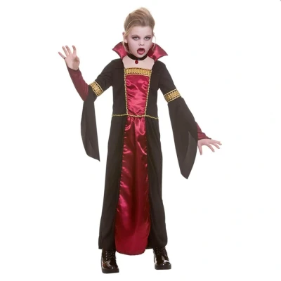 Image of Girls Gothic Vampiress Fancy Dress Costume Medium (5 7 Years)