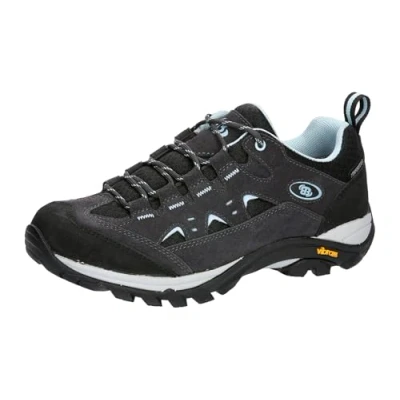 Image of Brütting Unisex Kansas High Trail Running Shoes, Petrol Black Orange, 6 UK