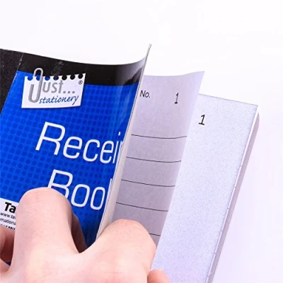 Image of 12x Half Size NCR Duplicate Receipt Books Pages Numbered 1 80