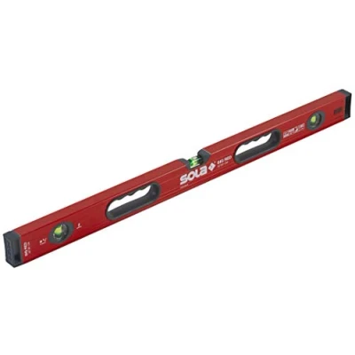 Image of SOLA LSB32 Big Red Aluminum Box Beam Level with 3 60% Magnified Vials, 32 Inch