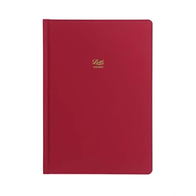 Image of Letts of London Icon A5 Address Book Red
