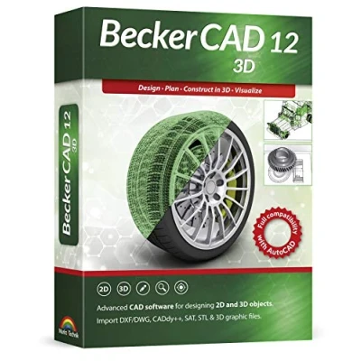 Image of Becker CAD 12 3D professional software for 2D + design and modelling 3 PCs 100% compatible with AutoCAD Windows 11, 10, 8.1, 7