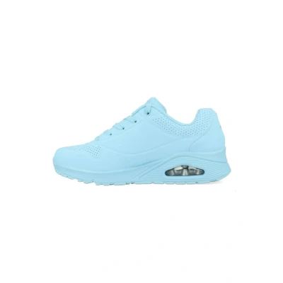 Image of Skechers Sport UNO Trainers, Women&#039;s, Size: 5.5, Light blue durabuck Leather/synthetics