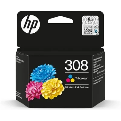 Image of HP 308 Original Black Ink Cartridge