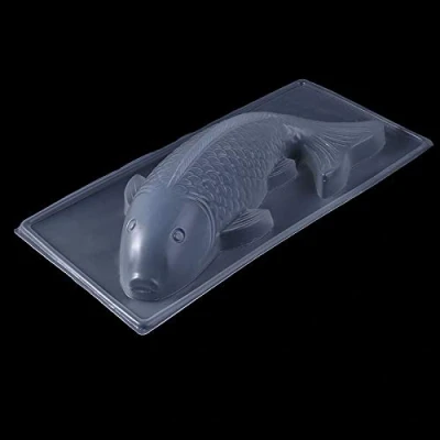 Image of NOWON 3D Koi Fish Plastic Cake Chocolate Mould Jelly Handmade Sugarcraft Mold DIY