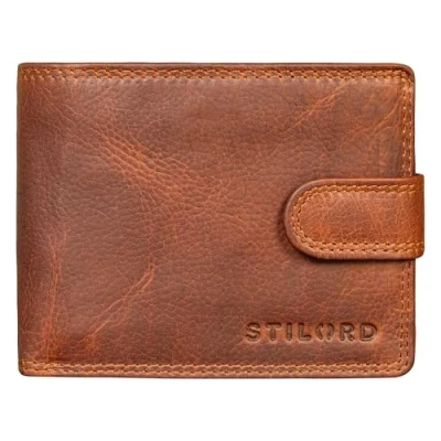 Image of STILORD &#039;Merrick&#039; Men&#039;s Leather Wallet with Coin Pocket Mens Wallets RFID Blocking Gifts for Men Purse Card Him, Colour:Kara Cognac