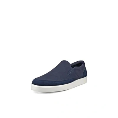 Image of ECCO Men&#039;s Street Lite Slip on Sneaker, Marine Suede/Marine/Night Sky, 11/11.5 UK