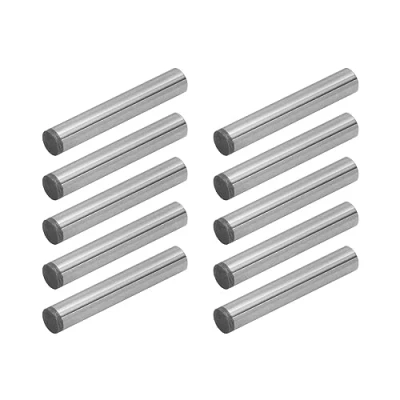 Image of POWERTEC 71475 Hardened Steel Dowel Pins 1/4 Inch Heat Treated and Precisely Shaped for Accurate Alignment 10 Pack