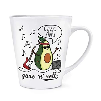 Image of Guac n Roll Avocado 12oz Latte Mug Cup