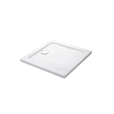 Image of Mira Showers 1.1697.014.WH Square 760 x mm Flight Low Shower Tray White