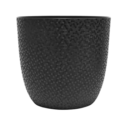 Image of EDA Opal Pot Cover Diameter 22 cm Black