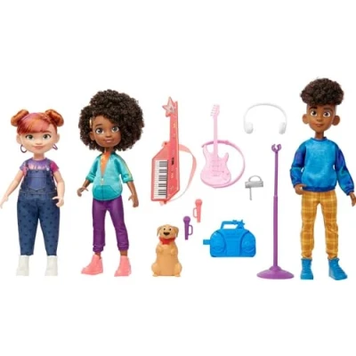 Image of Mattel Karma&#039;s World Dolls and Accessories, 3 Pack Set Includes Karma, Winston Switch
