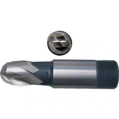Image of Sherwood 1/8&quot; HSS 2 Flute Threaded Shank Ball Nose Short Series Slot Drills