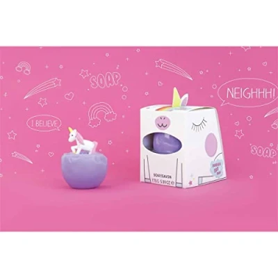 Image of Gift Republic Unicorn Egg Soap, Purple, 170g