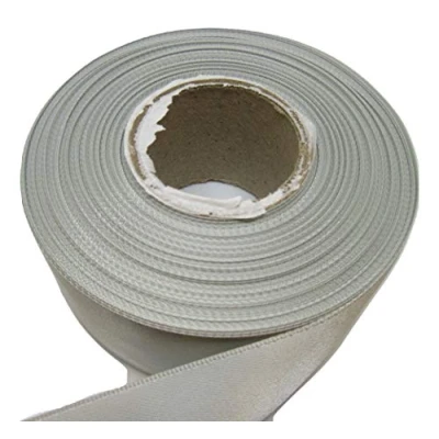 Image of 2 metres x 38mm Satin Ribbon Double Sided 38 mm 3.8cm A+ (Silver)
