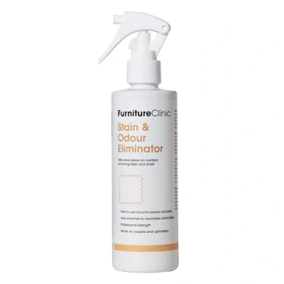 Image of Furniture Clinic Stain &amp; Odour Eliminator Cleans and Removes Dog, Cat, Human Smells Enzyme Activated Urine Neutraliser Carpet Freshener Spray 500ml