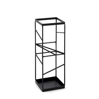 Image of HAKU Möbel umbrella stand, metal, black, W 17 x D H 49 cm