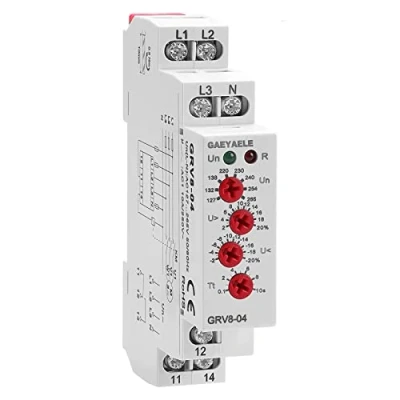 Image of GAEYAELE Three Phase Voltage Control Relay Sequence Failure Over Undervoltage Protection AC127V 265V 10A 1SPDT(GRV8 04,M265)