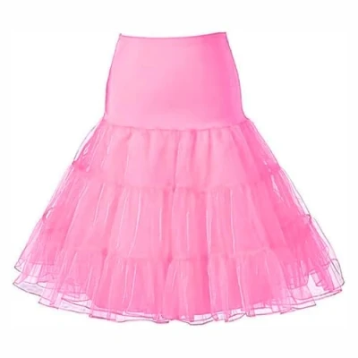 Image of Marco Paul L/XL Pink 50&#039;s Petticoat Underskirt Retro Vintage Swing 1950&#039;s Rockabilly Halloween Costume Cosplay Slip Skirt Petticoats For Under Dress Fancy Adults Women Men