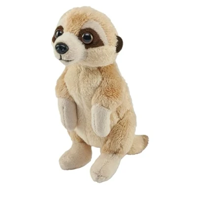 Image of Wild Republic Pocketkins Eco Meerkat, Stuffed Animal, 5 Inches, Plush Toy, Made from Recycled Materials, Friendly