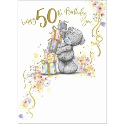 Image of Me To You Bear 50th Birthday Card
