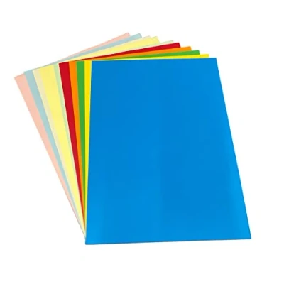 Image of DJP A4 80GSM Bright &amp; Pastel Mixed Coloured Paper Pack 100 Sheets