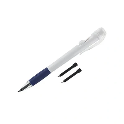 Image of Modelcraft PKN4210 Mini Hobby Knife Pen Style Cutter with 2 Spare Blades , White 14.5cm