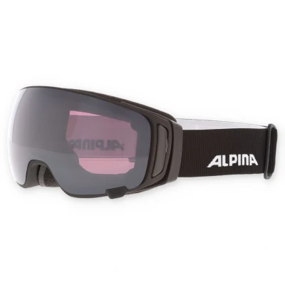 Image of ALPINA Unisex Adult, DOUBLE JACK MAG Q ski goggles, black matt, One Size