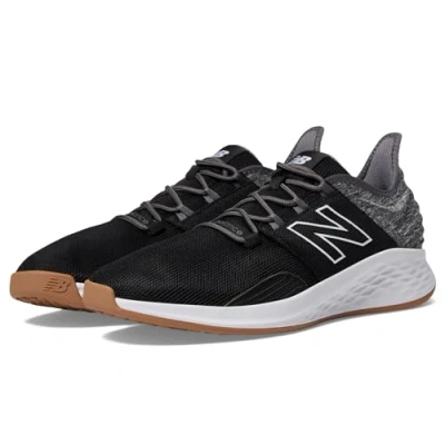 Image of New Balance Men&#039;s Fresh Foam Roav Golf Shoe, Black/Gum, 9.5 UK X Wide