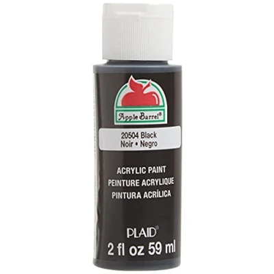 Image of Plaid Acrylic Paint, Black, 2 oz