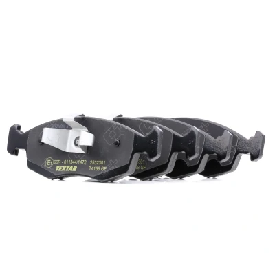 Image of 0077366212, 77365927, 77365945, 77368668, 77368831 Brake pad set TEXTAR 2532301 with acoustic wear warning FIAT: 500 Hatchback, Panda III Hatchback