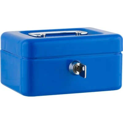 Image of Sax Cash Box B 15.2 x H 8 T 11.5 cm Blue