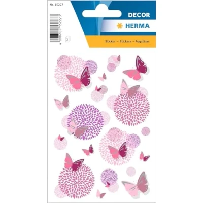 Image of HERMA Sticker, Paper, Butterfly Flower