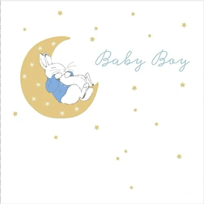 Image of Peter Rabbit Baby Boy Arrival Card 608025