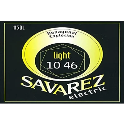 Image of Savarez H50L Strings for Electric Guitar Hexagonal Explosion Nickel Set Light .010 .046