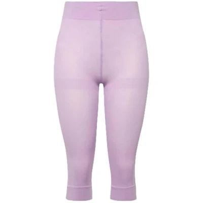 Image of Ulla Popken Women&#039;s 80 Denier Opaque Stockings Capri Tights, Purple, 46 48