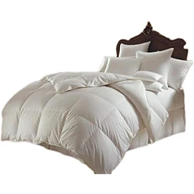 Image of HASSTEX Luxury Duck Feather And Down Filled Duvet 13.5Tog 100% Cotton White Casing Hotel Quality Anti Dust Mite Allergen(SuperKing 220x260CM)
