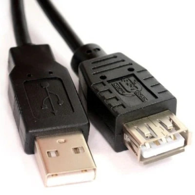 Image of 5m Metre LONG USB 2.0 EXTENSION Cable Lead A Male To Female SHIELDED