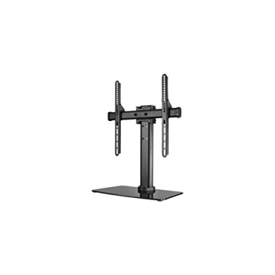 Image of Hama TV Stand, Tiltable, Rotatable, Fully Movable (for TVs from 32 55 inches, height adjustable, base plate made of glass, up to 30kg, VESA 400x400), black