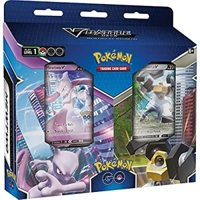 Image of Pokémon TCG: GO V Battle Deck Bundle Mewtwo vs. Melmetal (2 x 60 Card Ready to Play Decks, 2 booster packs &amp; accessories)