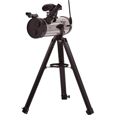 Image of Celestron 22453 StarSense Explore LT127AZ Newtonian Reflector Telescope with Smartphone App enabled Technology includes Two Eyepieces, 2x Barlow lens, Phone Dock and Height adjustable Tripod, Silver