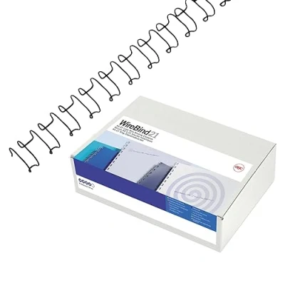 Image of GBC MultiBind Binding Wires, 12 mm, 100 Sheet Capacity, A4, Silver, Pack of 100, IB161230