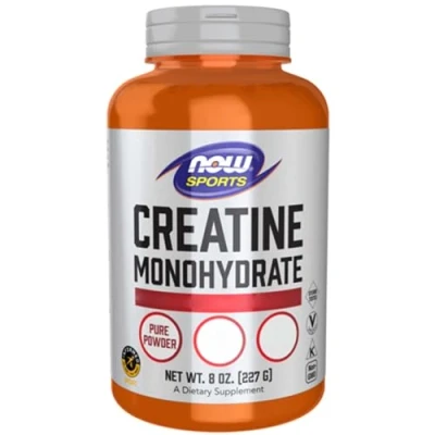 Image of Now Foods, Creatine Monohydrate, 5000mg, 227g Vegan Powder, Gluten Free, Vegetarian, SOYA GMO Free