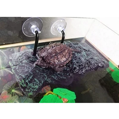 Image of Turtle Platform, Floating Pier Rectangular Terrapin Dock PU Foam Aquarium Float Decoration Bask Terrace Climb Brazilian Tortoise (Small 20cm)